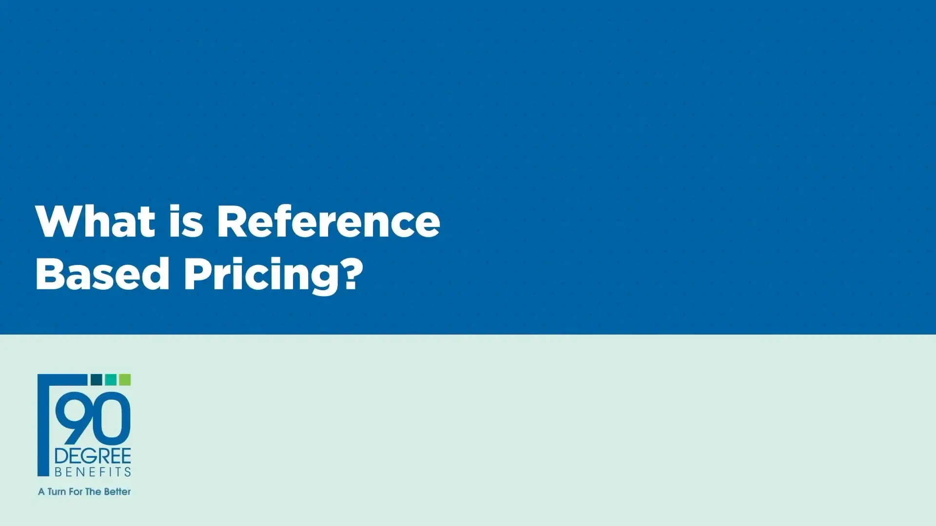 What is Reference Based Pricing?